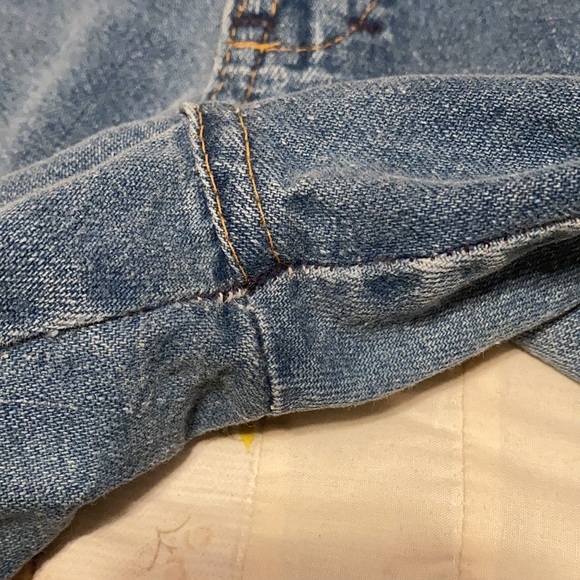 VINTAGE 1970s Bellbottoms, Light-Wash - Picture 4 of 11